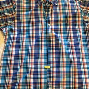 Tailorbyrd Multicolor Plaid Button Down Shirt